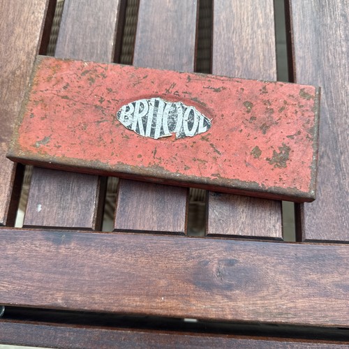 Empty vintage metal britool - empty,