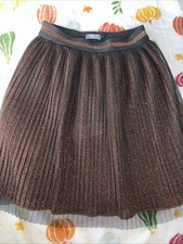 Girls Next Glittery Pleated Skirt, Age 4 New Without Tags