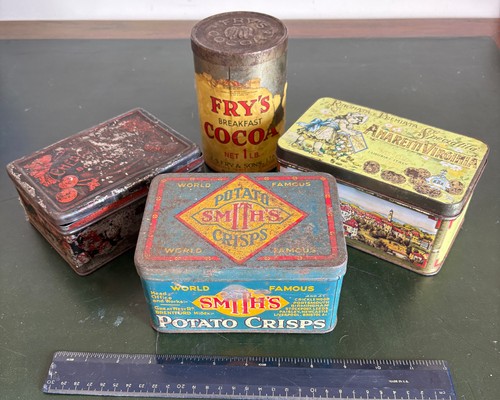 Vintage empty tins - tins, smiths