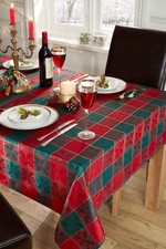 Christmas Table Cloth Tartan