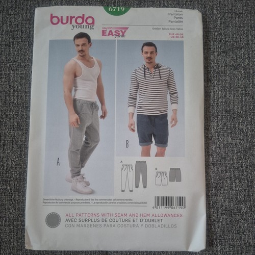 Burda mens jogging tracksuit - mens,