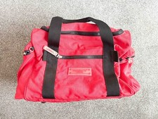 Vintage Members London Red Travel Bag Holdall Luggage With Shoulder Strap