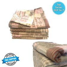 Fleece Throw Soft Warm Check