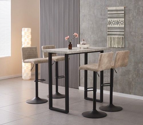 4pcs faux suede - bar, stools