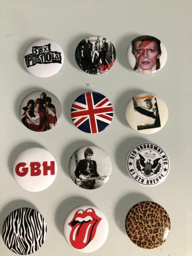 Pop punk mixed pin badges - pop,