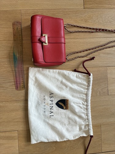 Aspinal red textured leather - aspinal,