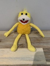 Flat Eric Small Plush Soft Toy Yellow Vintage 2000 By Vivid Imaginations 9"