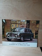 Vandem Plas Princess 1300 Sales Brochure Vintage Classic Car Memorabilia