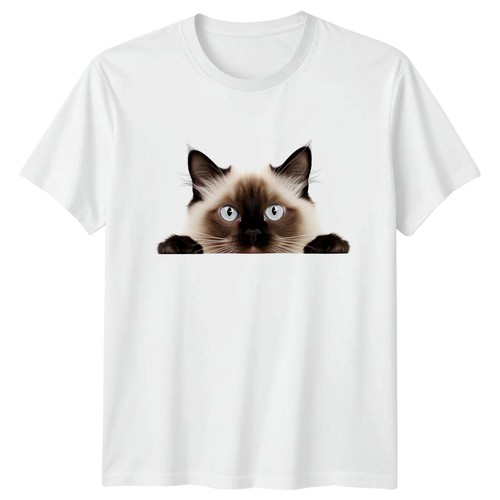 Peeking birman cat shirt - peeking,