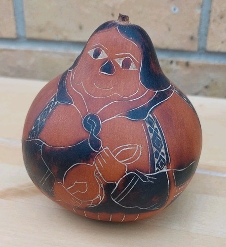 Carved gourd handmade folk - handmade, art