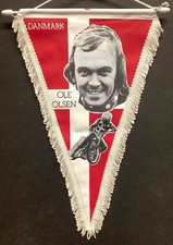 Ole Olsen Rare Speedway Pennant Denmark Coventry Bees Wolverhampton Wolves