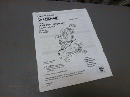 Genuine used craftsman - used,