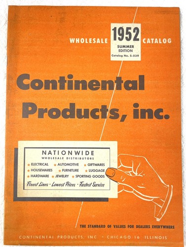 Vtg 1952 continental products - vtg,