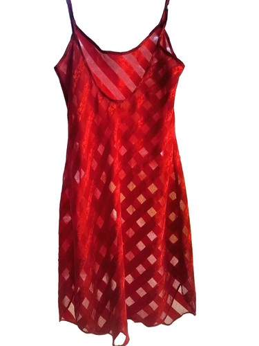 Vtg lucie ann red slip - lucie,