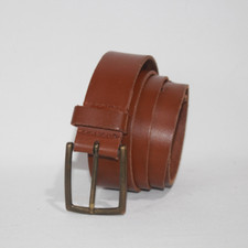 Mens Leather Belt 46" Brown