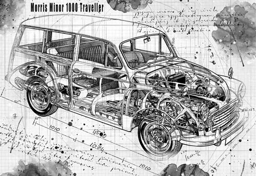 Line tech drawing morris - line,