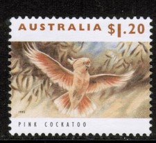 Australia 1992 SG1370 $1.20 Pink Cockatoo Used