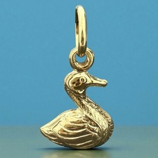 Duck Mini Charm - 9ct Yellow Gold - 12x10mm