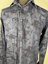 Autograph Mens Long Sleeved Shirt Size Large Supima Cotton Purple