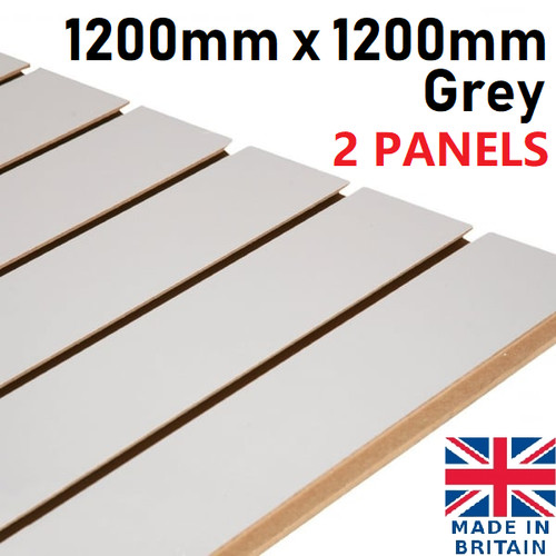 Grey slatwall 1200mm x - x,