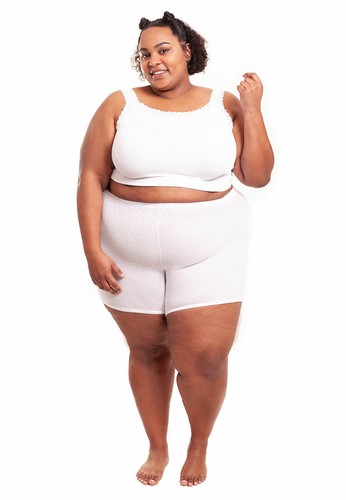 Plus size short - leg, cotton