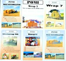POMI Farm LEAFLET / Brochure BIG BALE ACCUMULATOR Trailer & WRAPPING Machinery