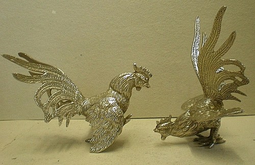 Pair vintage silver - pair, of