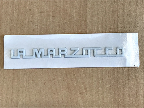 Marzocco genuine white logo - genuine,