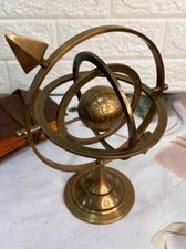 8" Antique Brass Armillary