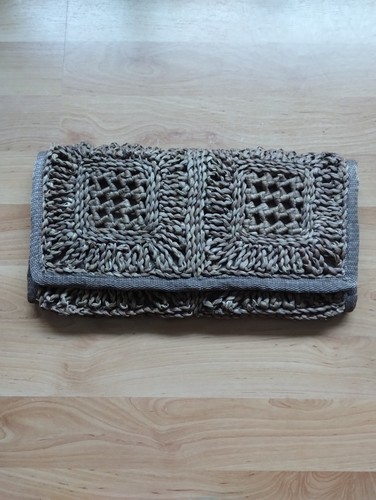 Topshop brown wicker clutch - wicker,