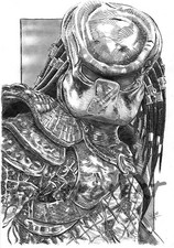 Original art ghost predator - original, predator"