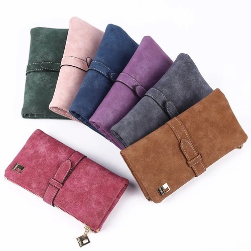 Womens ladies leather clutch - womens,