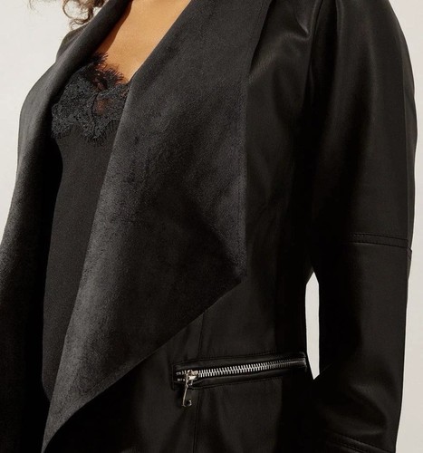Wallis black faux leather - black,