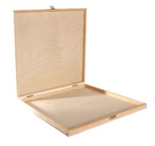 Large Flat Wooden Storage Box