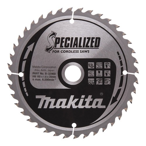 Makita 165mm tooth - makita, 40