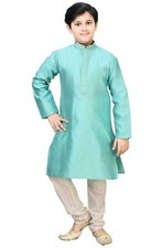 Boys Indian Pastel Coloured Jacquard Kurta Pyjama Shalwar Kameez Sherwani 979