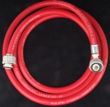 Vivanco Universal 2.5m RED Hot Water Inlet Fill Hose Washing Machine Dishwasher