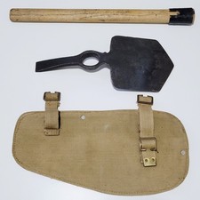 WW2 ENTRENCHING TOOL - IN COVER - 1937 PATTERN 37 WEBBING BRITISH ARMY MILITARY