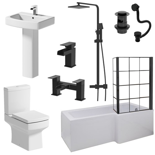 Complete bathroom suite 1700 - bathroom, l