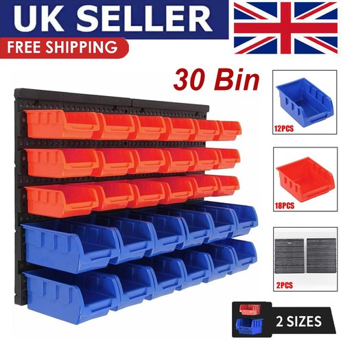 Plastic bins wall mounted - x,