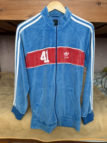 Adidas velour tracksuit top - adidas,