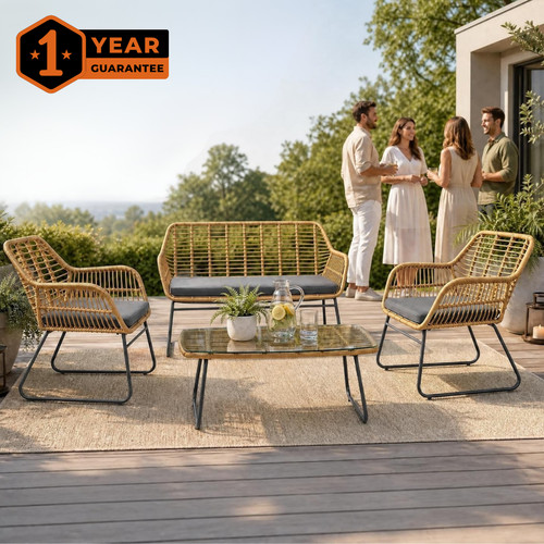 Rattan garden furniture - rattan, set