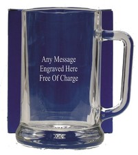 Personalised Pint Glass Tankard 18th 21st 30th 50th 60th Birthday Free Gift Box