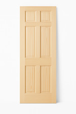 LPD Internal  Clear Pine 6 Panel Door Unfinished B Graded Stock