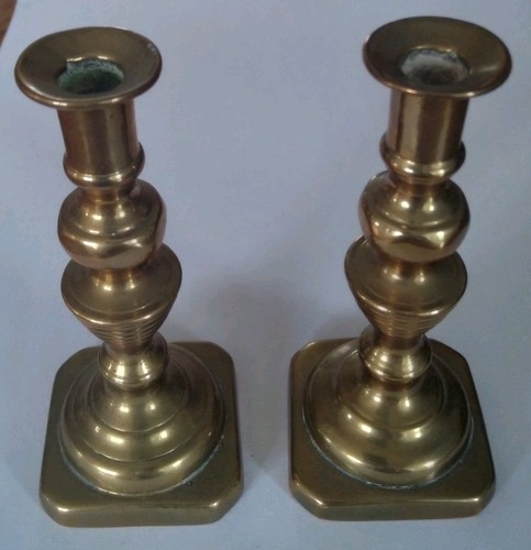 Brass candlesticks collectable - brass,