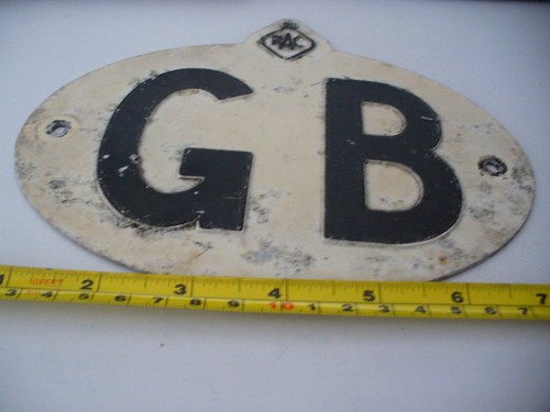 Rac early metal plaque - metal, gb