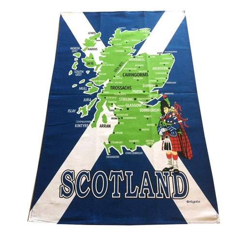 Map scotland tea towel - scotland,