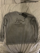 Neighborhood Clothing Grey Long Sleeve T Shirt Size Medium