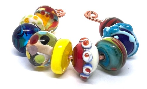 Handmade lamp work glass bead - lamp-work,