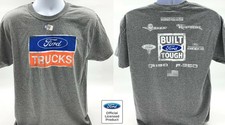 Gray T-Shirt - Ford Trucks Logo w/ F-250 Powerstroke, F-150, Raptor & V8 Emblem